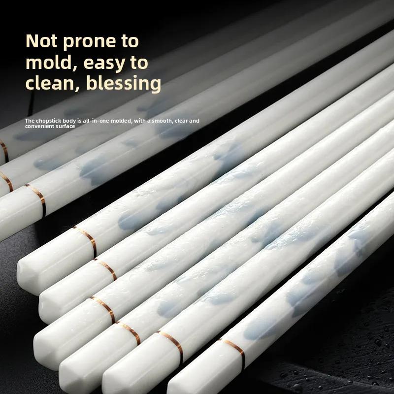 High End New Antibacterial, Mildew Proof, Anti Slip Chopsticks for Household Use, Heat-resistant Household Chopsticks