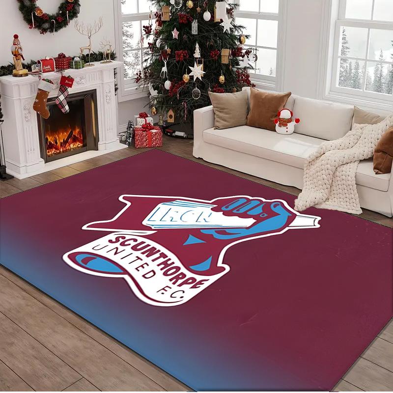 1PC rug Scunthorpe Fc Emblem Carpet, Chair Rug,Area Rug for Office Bedroom living rooms bedroom, Doormat decor Christmas fan gifts