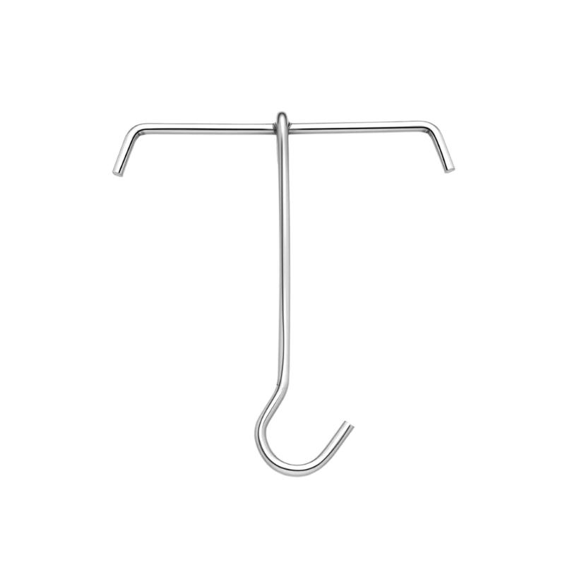 Rusts Resistant Thanksgiving Hook for Roasting Poultry Easy Installation and Secure Load Bearing Turkey Hanger 1 серебряный