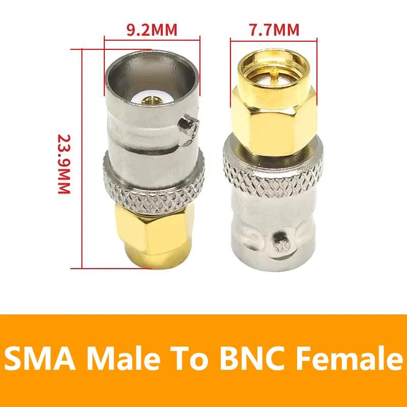 

5/20/100 шт. SMA на BNC M/F адаптер для радиоантенны, коаксиальный преобразователь RF, комплект адаптеров для радиоантенны M/F, коаксиальный 5PCS