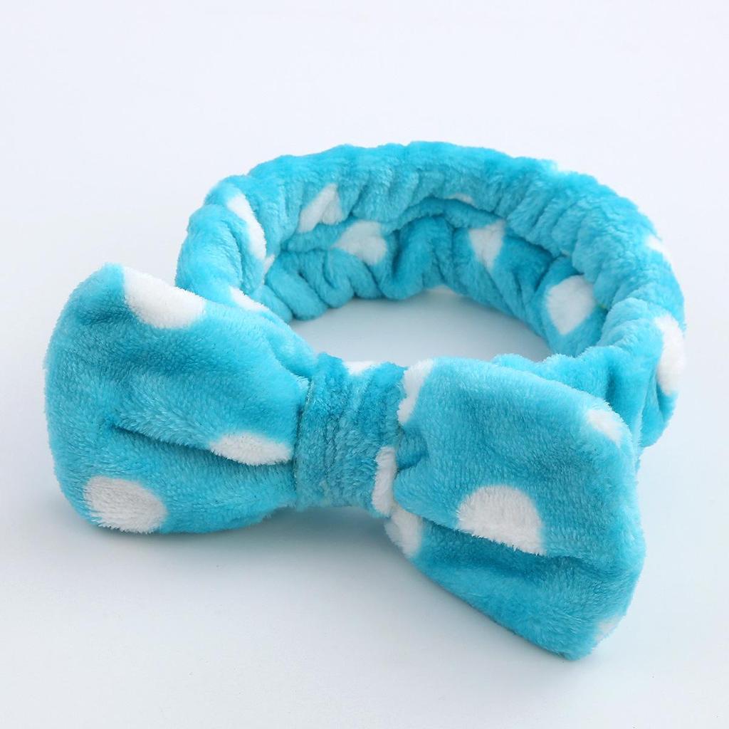 Leopard Print Coral Fleece Bow Headband for Women – Plush, Cute Hair Accessory
