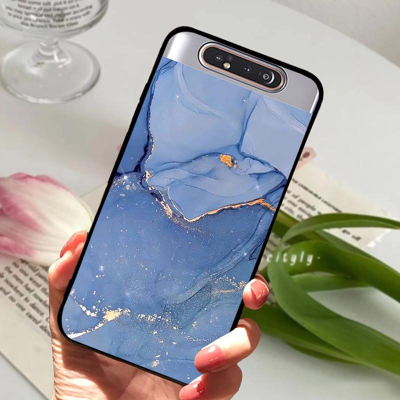 Per Samsung Galaxy A80 Custodia A 80 Antiurto Morbida TPU Silicone Copri Telefono Per Samsung Galaxy A80 Funda A80 2019 Capa Cartone Animato