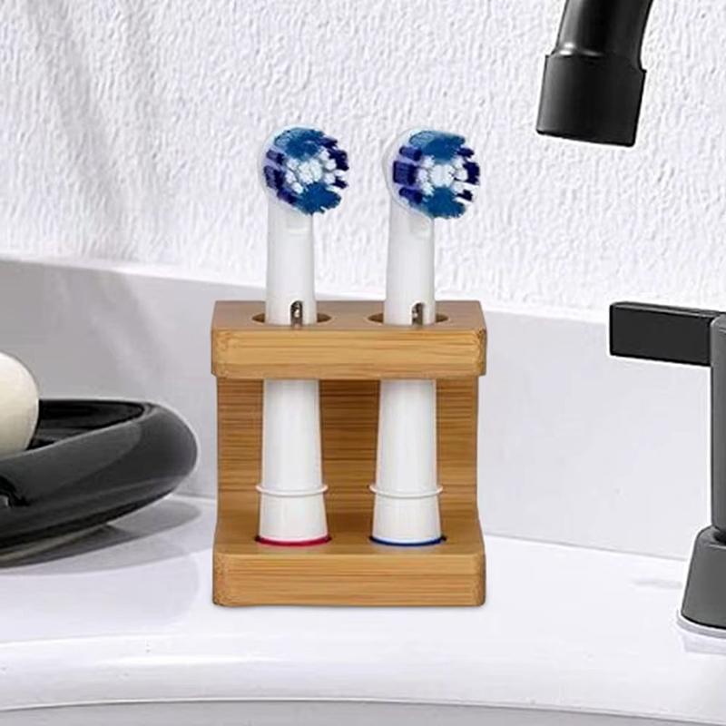 2/3/4 Slots Electric Toothbrush Head Holder Home Mini Portable Durable Hotel Non Slip Freestanding Natural Stand
