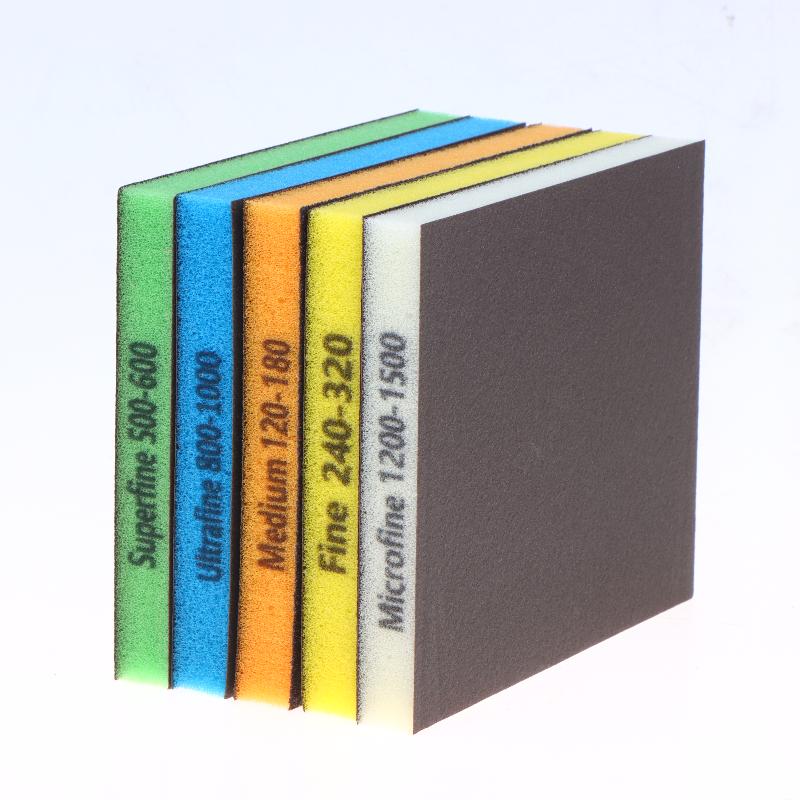 8Pcs Double Sided Sponge Sanding Pads Portable Car Furniture Polishing Assorted Grits 120 To 1500