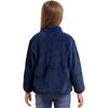 Unisex Kids Casual Long Sleeve Stand Collar Soft Plush Zipper Closure Pockets Side Outdoor Jacket