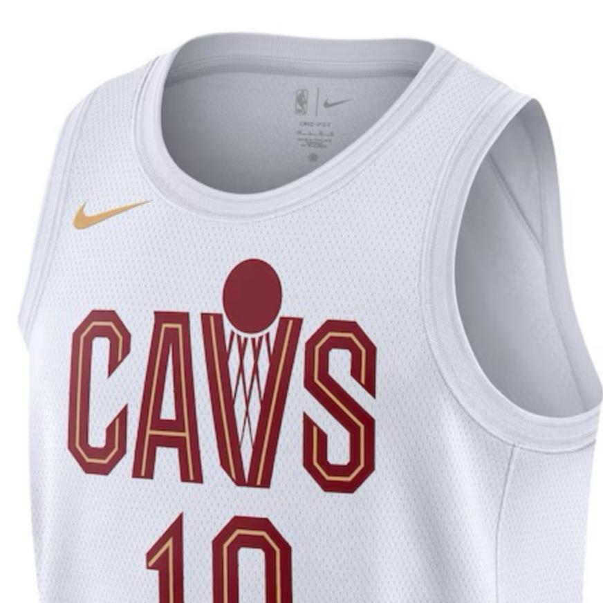 Nike X NBA Dri-Fit Cleveland Cavaliers Crew Neck Fashion Soft Swingman Association Edition Darius Garland 10 Basketball Jersey DN2073-102