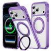 Magnetic Stand Protective Case for iPhone 17 Pro Max - Compatible with Apple 16/15 Drop-Proof, 14 Transparent, 13