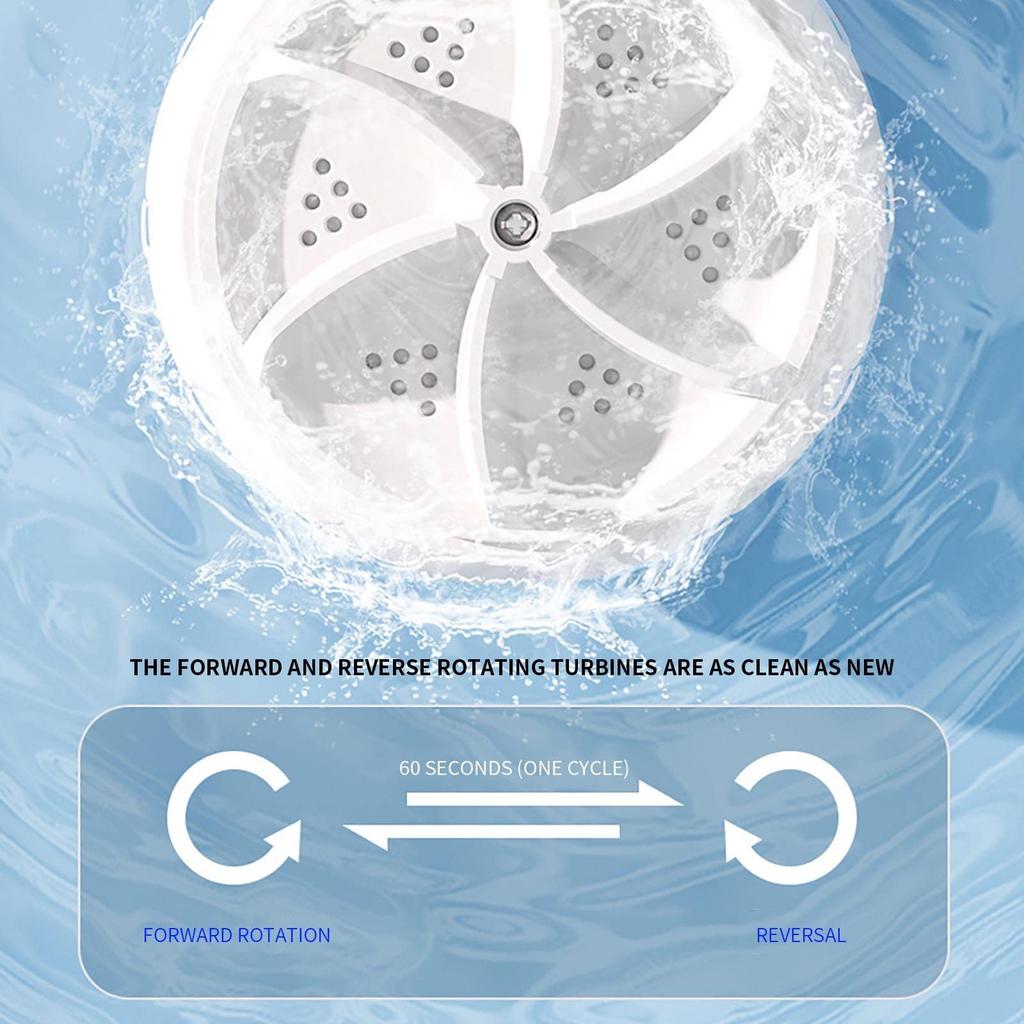 Portable Mini Washing Machine for Underwear Compact Travel Laundry Device Small Electric Washer for Socks Bras and Delicates with USB Charging