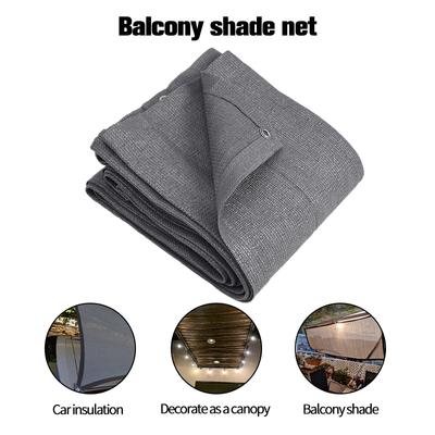 Anti UV Shade Cloth Coffee Brown Gray HDPE Sun Shade Sail Balcony Sunblock Mesh Cover Sun Screen Cover Sunshade Net Shelter