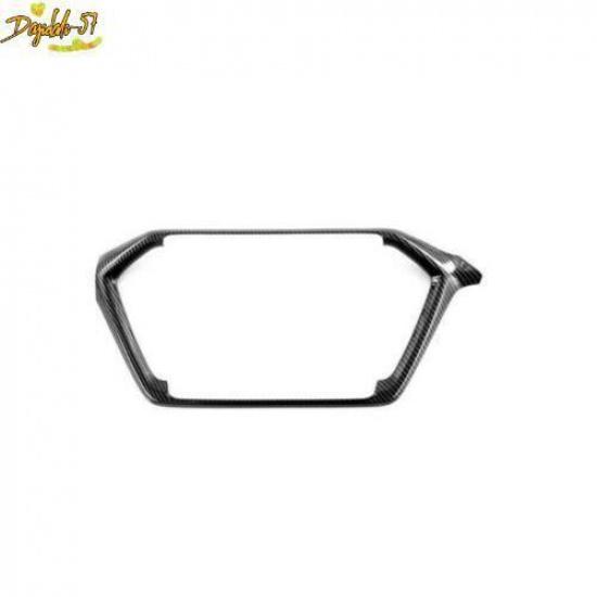 Fit For Isuzu D-Max Dmax    Carbon Fiber GPS Navi Frame Cover Trim