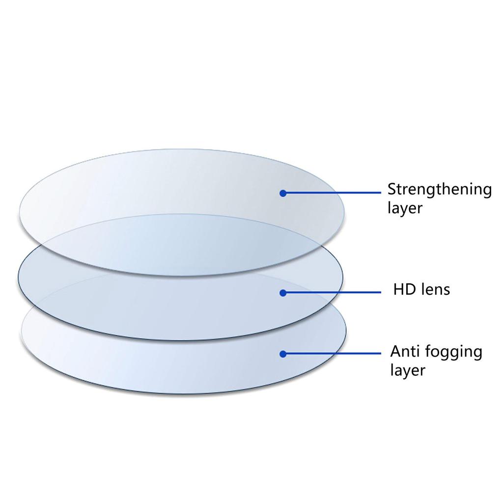 Clear View Swimming Goggles with Anti Fog, UV Protection and Tempered Glass Lens for Snorkeling