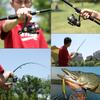Sougayilang 1.8-2.4m Cannes à pêche télescopiques Ultra légères Spinning Casting Canne en carbone Accessoires de pêche Poids du leurre 10-30g