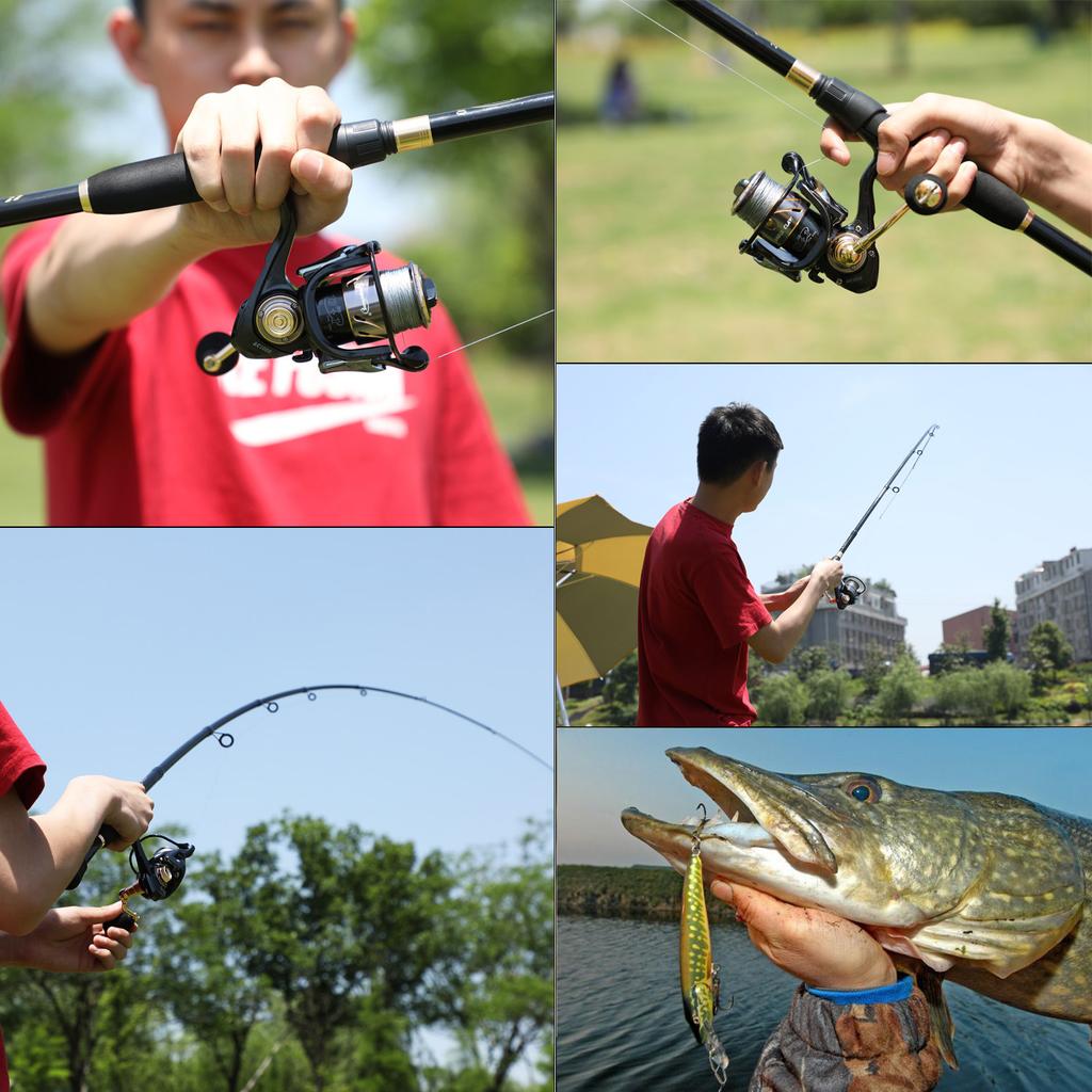 Sougayilang 1.8-2.4m Cannes à pêche télescopiques Ultra légères Spinning Casting Canne en carbone Accessoires de pêche Poids du leurre 10-30g