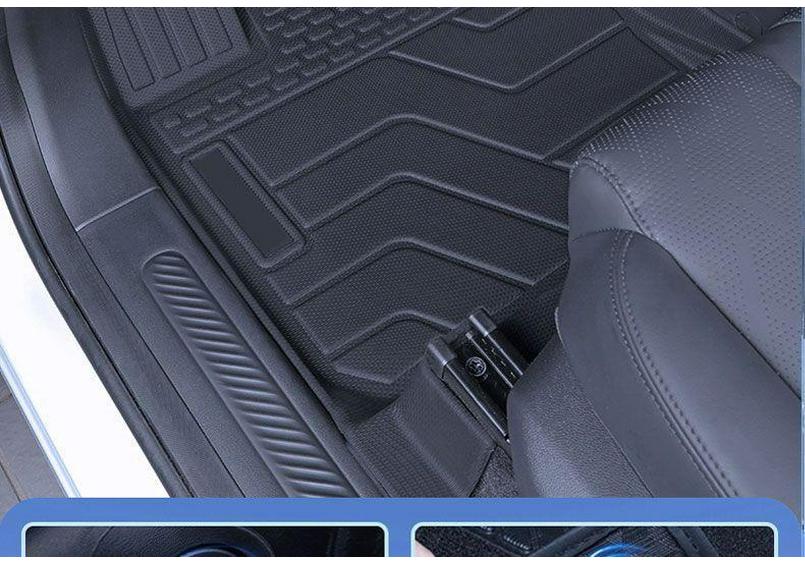 New 26-Model TPE Full Coverage Floor Mats for Lincoln MKC - Driver's Side Protection, Original Carpet Replacement.
