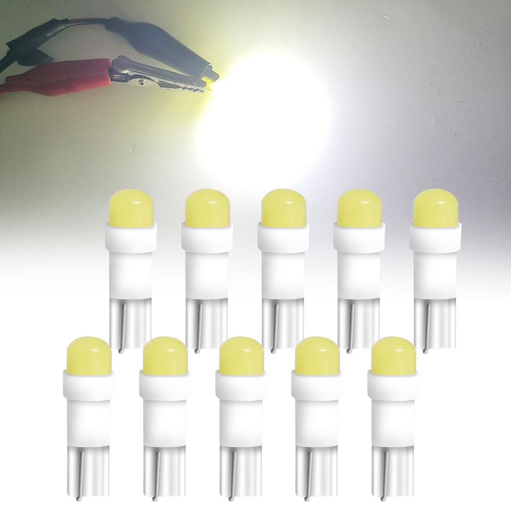 10PCS T5 LED Lights W1.2W W3W LED Car Interior Light Auto Side For Car Turn Signal Dome Door Reading Backup Clearance Lights Back Up Lights 1