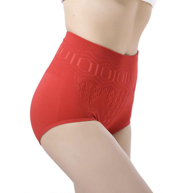 Sömlösa damtrosor Hög midja Platt mage Trosor Kroppsformande Underkläder Komfort Buksbyxor efter förlossning