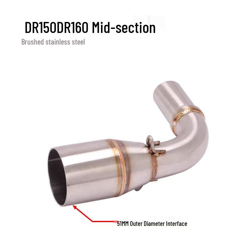 Комплект для модификации выхлопной трубы HJ150 и DR160 для средней и задней частей