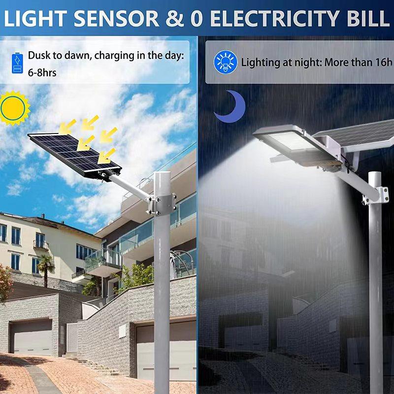 300led Split Solar Street Light Waterproof Outdoor Garden Sunlight House Remote Control Led Light Outdoors Yard Lighting