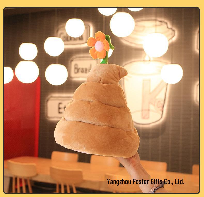 Pălărie electrică cu emoji caca cântător sub formă de floare - Pălărie amuzantă cadou de Crăciun pentru fete