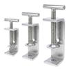 1pc 304 Stainless Steel C-clamp Adjustable T-Shaped Square Clamp Sturdy 20-100mm Opening Fixed Holder Clip Hardware Fasteners
