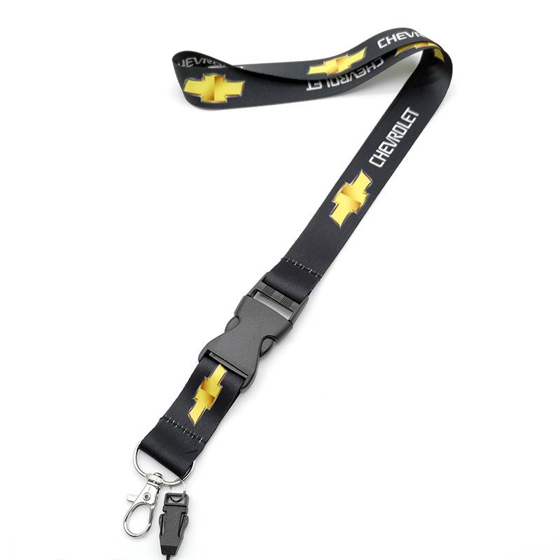 Nylon Car Logo Keychain Neck Straps Key Lanyard For Chevrolet AVEO CAPTIVA Cavalier Cobalt COLORADO CRUZE IMPALA LACETTI MALIBU