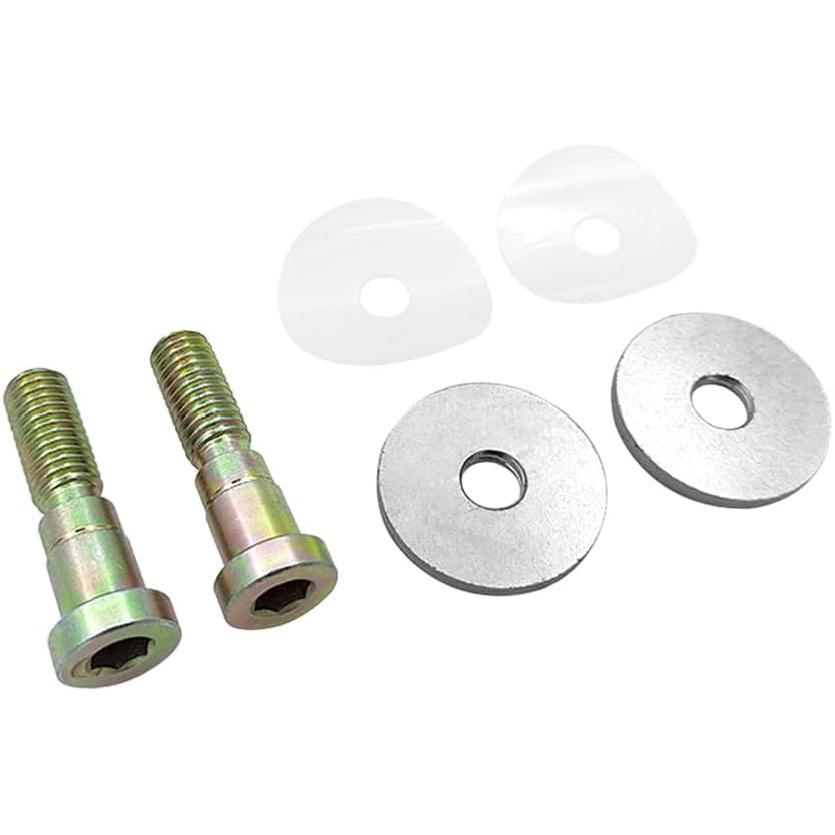 Türrahmen-Schließblech-Schraubensatz, 1 Paar Türrahmen-Schließbleche mit klaren Unterlegscheiben Passend für 1964-1982 Chevy Corvette Camaro Monza Nova GTO