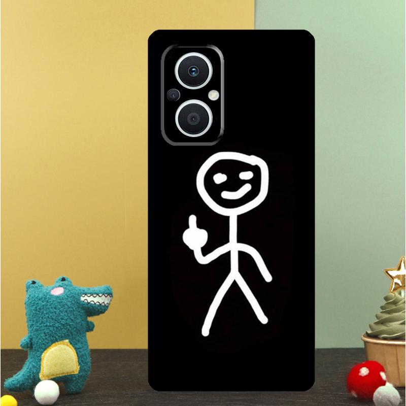 Cartoon Matchman Case For OPPO Reno 15F 13F 14F 12 11 F 10 14 15 Pro 7 8 Lite OPPO Find X9 X8 X6 X5 Pro Cover