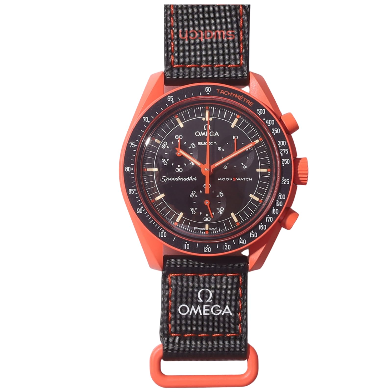 

OMEGA SWATCH Earth Lava Gift Watch Omega Swatch Collaboration Genuine Box Speedmaster Model Mission SWATCHOMEGA Collaboration Waterproof Mission band