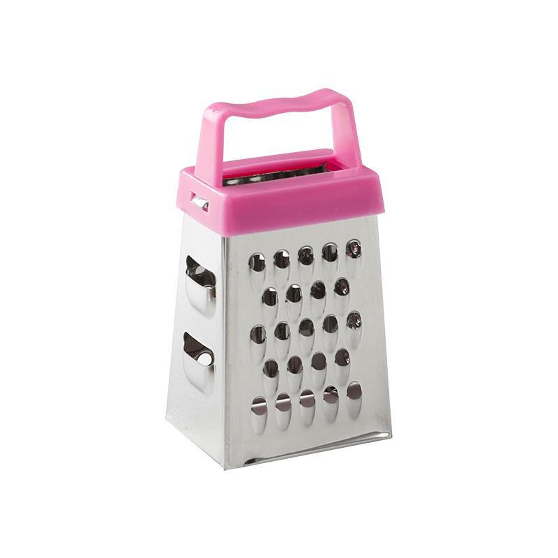 Mini Stainless Steel 4-Sided Cheese and Vegetable Grater - Kitchen Gadget & Lemon Zester