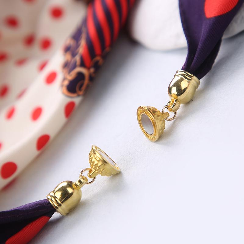 10 Pairs Clothing Accessories Practical Plastic Minimalist Golden Convenient Magnetic Buckles Scarf Button Multi-functional