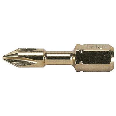 B-42189 Impact Gold Shorton Bit Ph#1X1-3/16" 2/Se