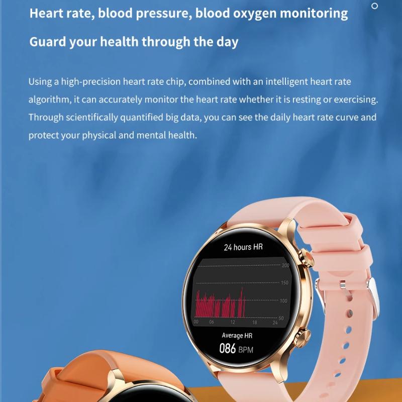 2025 Nou Ceas Smart cu GPS de Urmărire Femei Ecran AMOLED HD Ritm Cardiac Tensiune Arterială Apel BT IP68 Impermeabil Smartwatch Pentru Huawei Xiaomi
