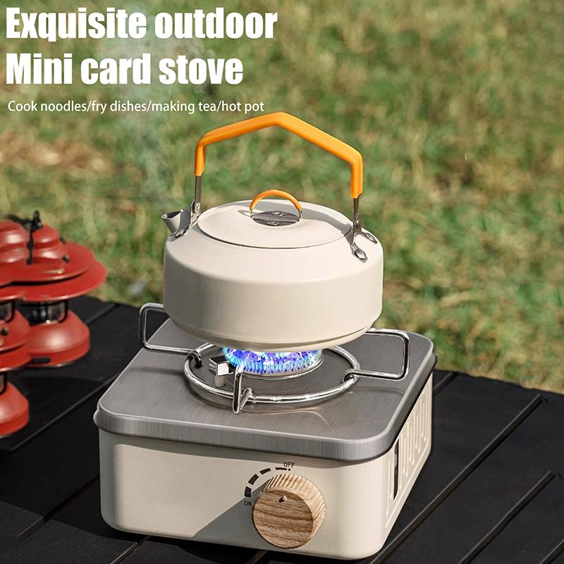 Outdoor Camping Stove, Portable Butane Stove, Stainless Steel Gas Valve Propane Burner Stove For Camping