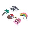 5pcs Beach Bag Decoration Coconut Tree Silicone Creative Insert Beach Bag Decorative Accessory for Handbag