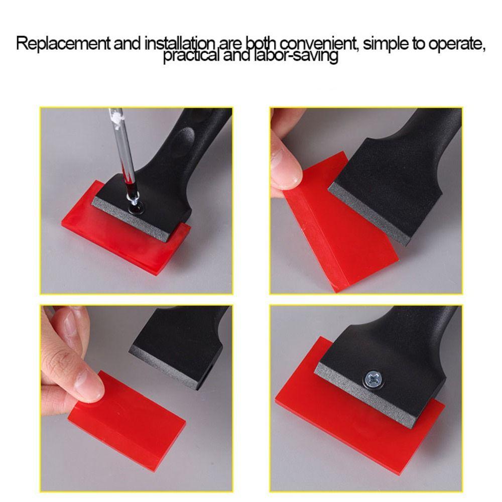 2pcs Removable Small Squeegee Reusable Cleaning Tool Widely Used Film Sticking Scraper  Glass