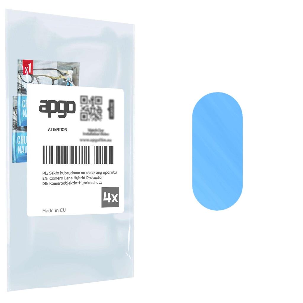 apgo 4x Lens Protector Camera Protective Hybrid Glass for OnePlus 6T, Camera Protection, 9H Camera Lens Camera Lens Protector