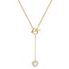 Korean Fashion Sex Heart Titanium Steel Necklace Simple Trend Micro -Inlaid Zircon Pendant Cold Wind Necklace Jewelry Wholesale