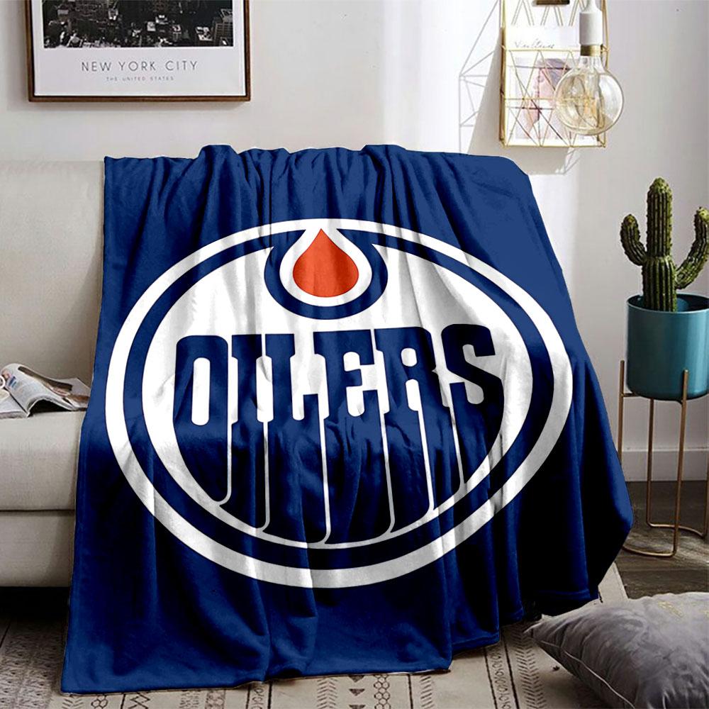 Oilers Logo Blanket for All Seasons Blanket Lunch Break Throw Gift
