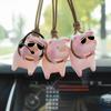 Auto Rückspiegel Anhänger Niedliches Schwein Bär Schaukel Anhänger Auto Innenraum Ornamente Anhänger Dekoration Zubehör Geburtstagsgeschenk