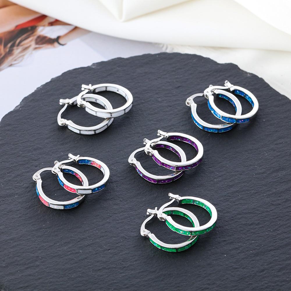 Earrings Alloy Slimming Earring Healthy Stimulation Acupoint Weight Loss Hoop Gallstone Earrings