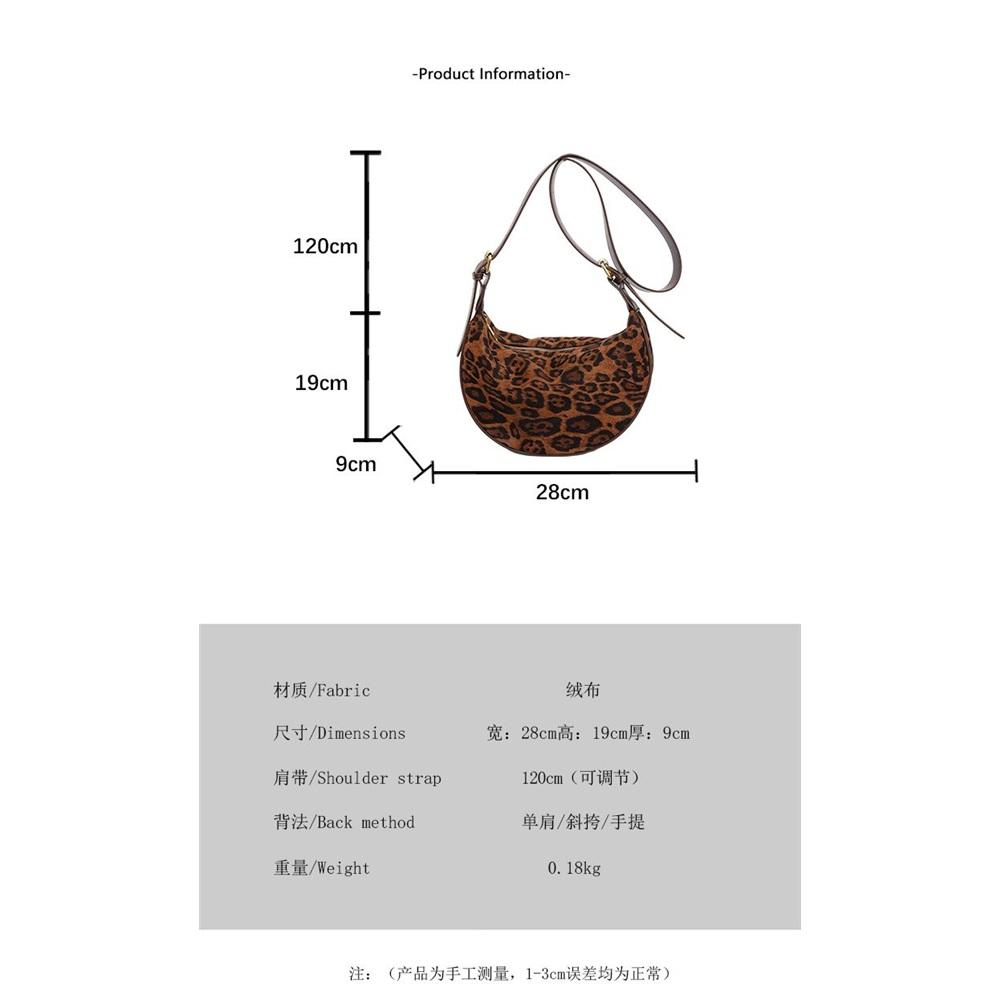 Bolso Pequeño Nuevo para Mujer Bolso Cruzado Popular Moda Estampado de Leopardo Hombro