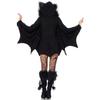 New Women Halloween Bat Adult Jumpsuit Halloween Fancy Dress Outfit Masquerade Party Animals Cosplay Costume (Romper Only)