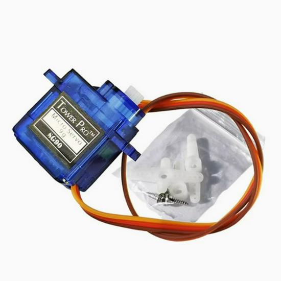 SG90 9g Servo for 450 Helicopter Fixed-wing - Black QC Mark, Super Silver Swallow