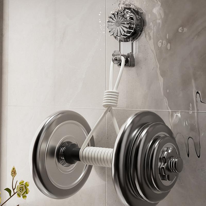 2PCS New Suction Cup Hooks Strong Wall Sucker Vacuum Non-punching Traceless Hooks High Quality Kitchen Bathroom Wall Hook