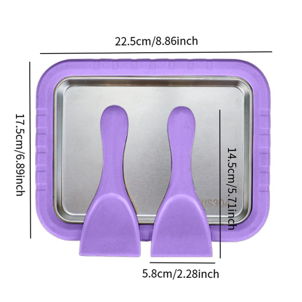 Mini Eiscremeplatten-Maker Sofortige Kälteplatte Süße Rollpfanne für Kinder Familien Geburtstagsgeschenk Buffet Smoothie-Zubereitung