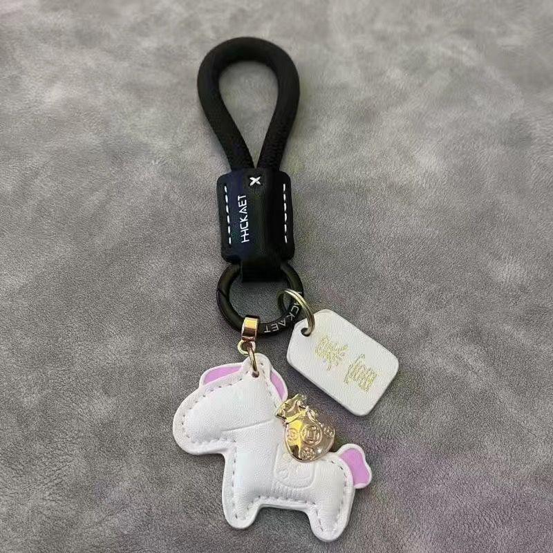 Cowhide Minimalist Couple Keychain - Exquisite Gift Bag Charm