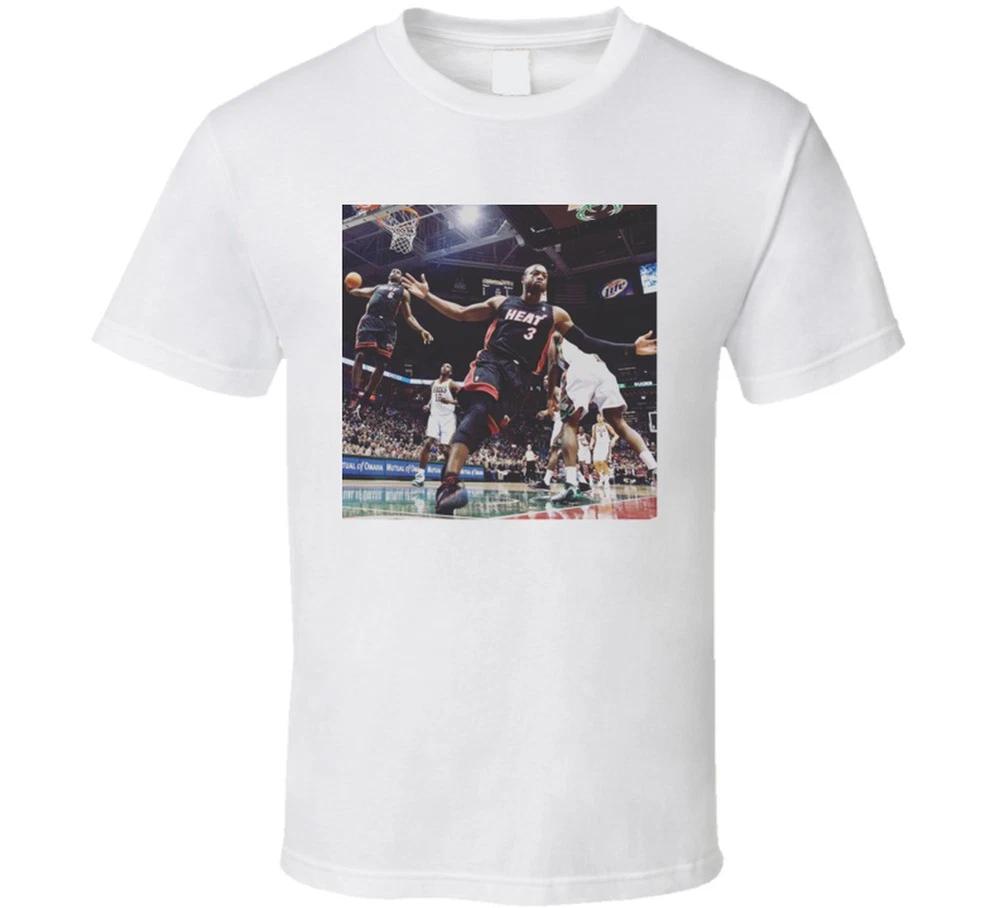Dwayne Wade Lebron James Miami Basketball Sports Team Fan Dunk Lob City Alley Oo S