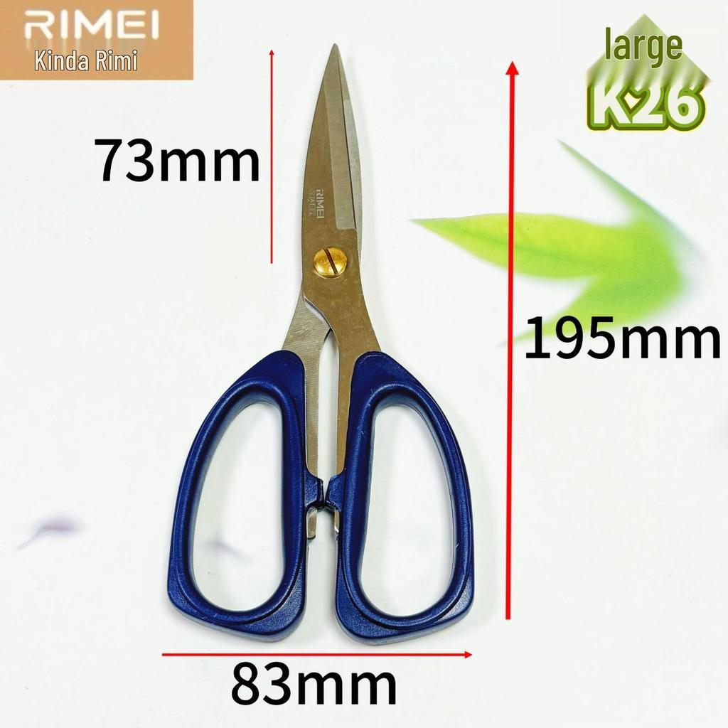 Jinda Rimei Large Stainless Steel Scissors: Office, Household, Handcraft, Tailoring, & Student Use