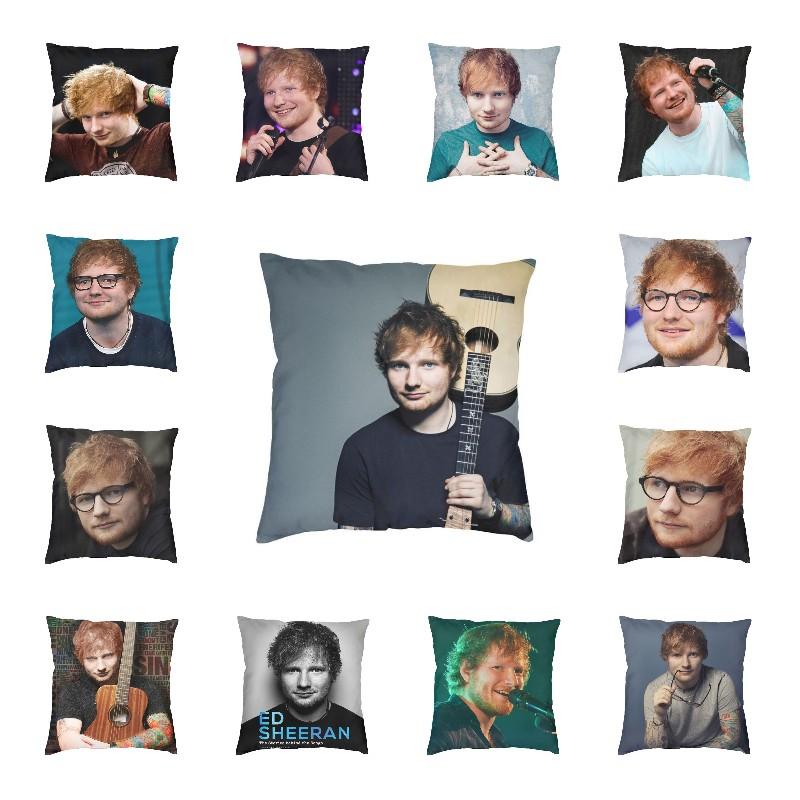 Lu Xika Chen Unisex Popular Singer Ed Sheeran Nordic Throw Pillow Covers Decoration Chair Cushion