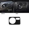 Carbon Fiber Interior Front Headlight Switch Cover For VW Golf 6 MK6 GTI 2008-12